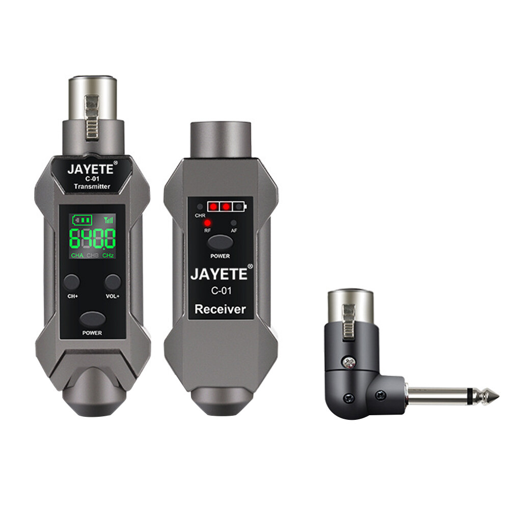 Microphone Wireless Transmitter Receiver Universal Wired to Wireless Converter