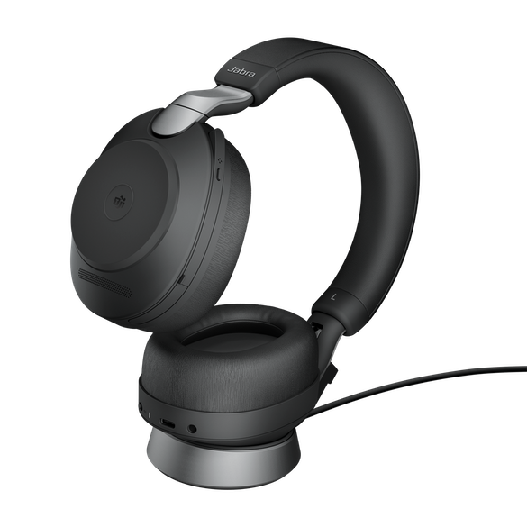 Jabra Evolve2 85 - USB-A UC Stereo with Charging Stand - Black (28599-989-989)